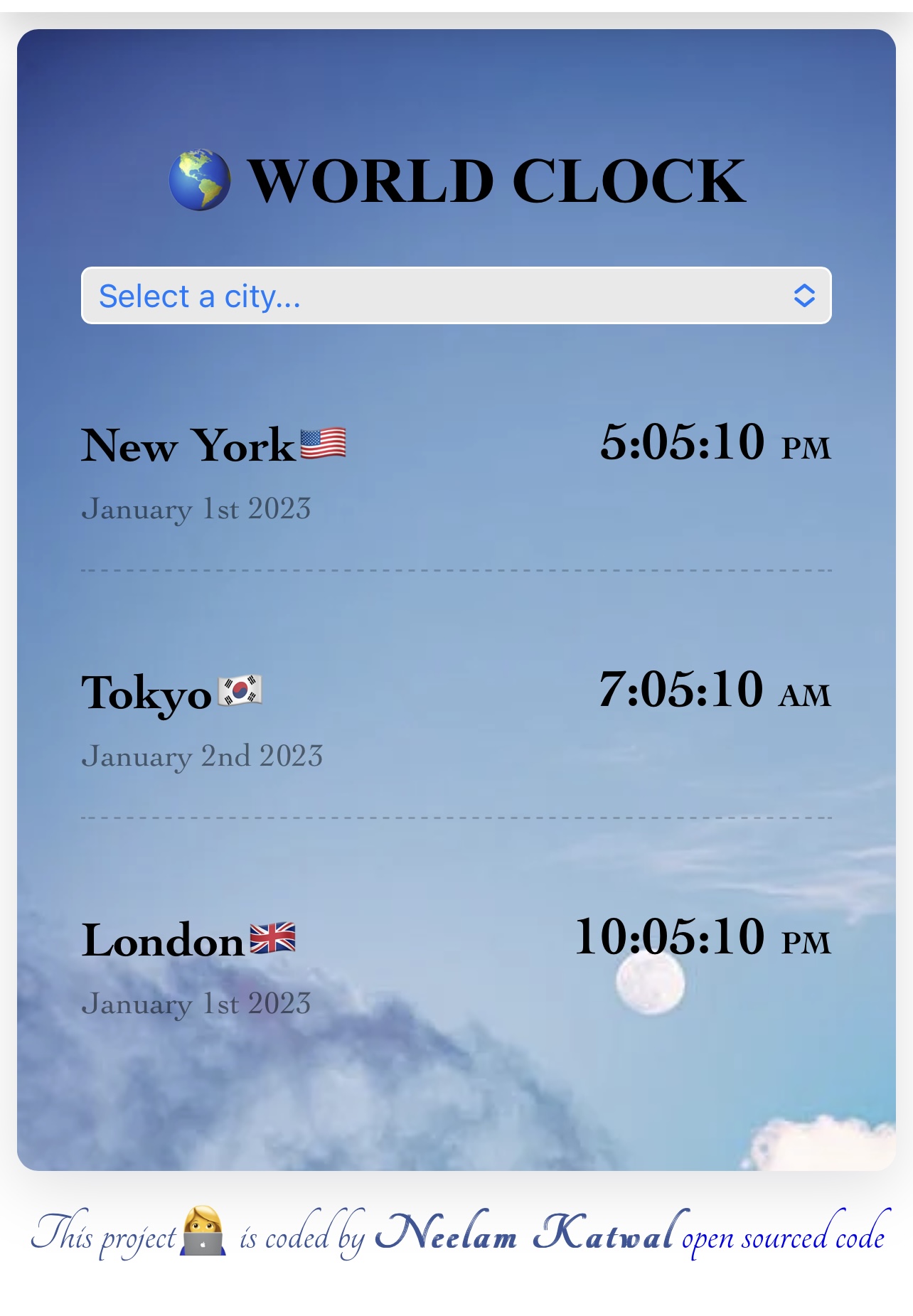  Worldclock App Project